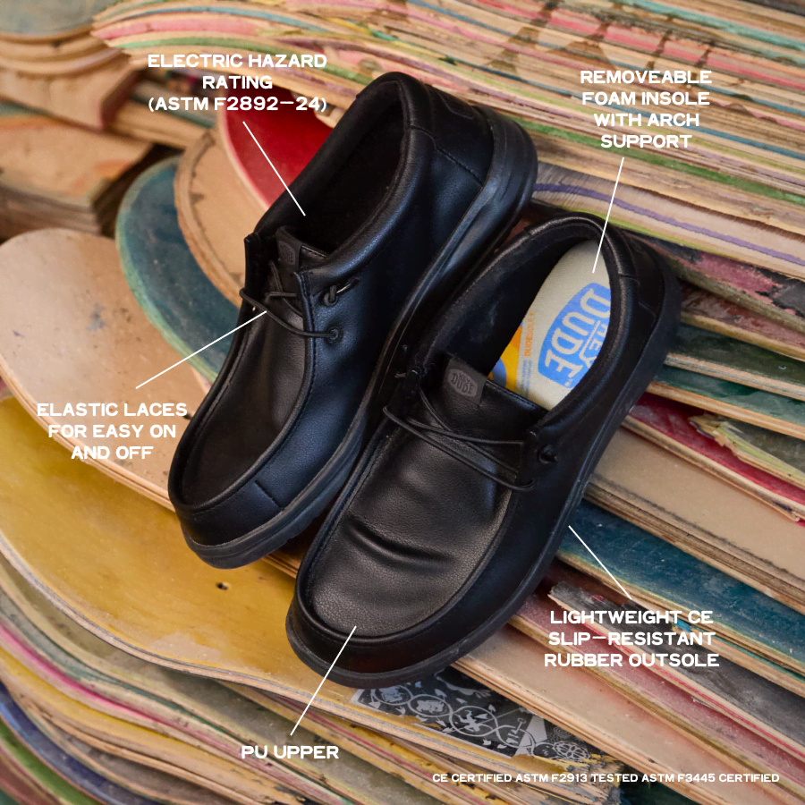 Wendy Work CE Classic Slip Resistant Wide - Black